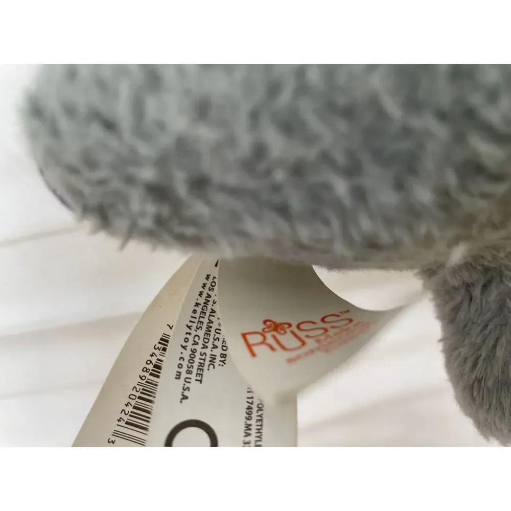 Dusty Li'L‎ Peepers Elephant Russ Plush Stuffed Animal Purple 9